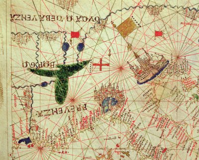 Provence und Norditalien, aus einem nautischen Atlas von Giovanni Xenodocus da Corfu
